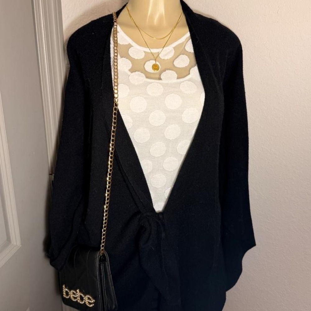 Banana Republic white sheer polka dot tank top